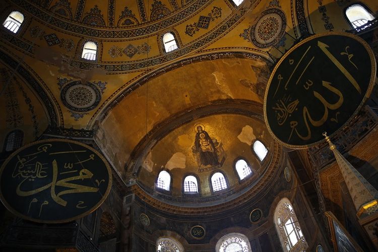 Turki akan Tutup Sejumlah Gambar Figur Kristiani di Hagia Sophia Selama Ibadah