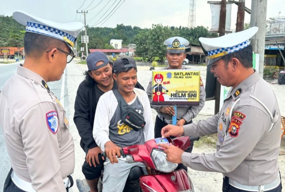 Satlantas Polres Siak Gencarkan Sosialisasi Keselamatan