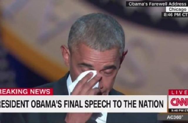 Obama Nangis Pada Pidato Perpisahan Sebagai Presiden AS