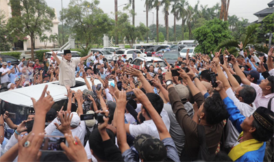 Apresiasi Semangat Relawan Kawal Perolehan Suara, Prabowo: Kita Jangan Lengah!