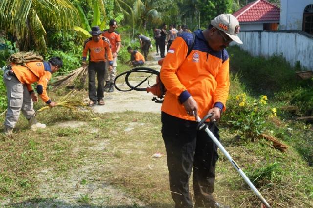 Mitigasi Banjir, BPBD se-Riau Goro di Bantan