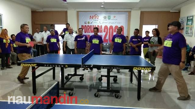 Porwada Tenis Meja PWI Riau 2020 Berakhir, Andi Yusten dan Hadrizal Berjaya