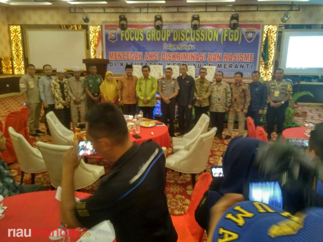 Cegah Diskriminasi dan Rasisme, Polres Meranti Gelar FGD