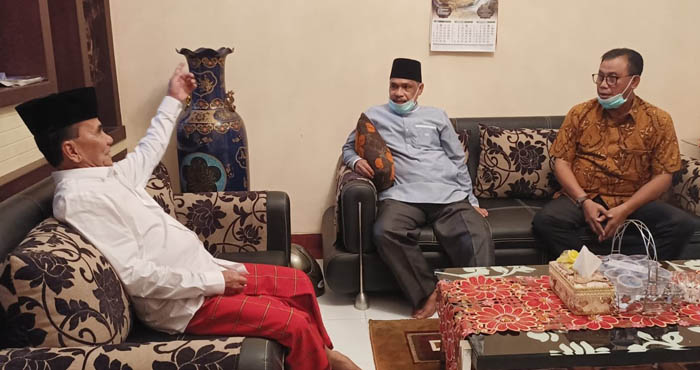 Cabup Rohil Suyatno Silaturahmi dengan Annas Maamun, Ini Pesan Annas