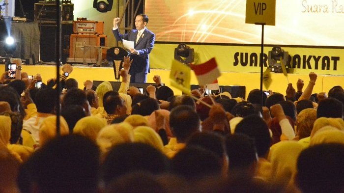 Di Acara HUT Golkar, Jokowi: Saya Tak Pernah Jadi Ketua Partai