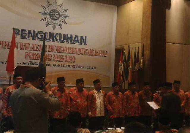 PW Muhammadiyah Riau 2015-2020 Resmi Dilantik