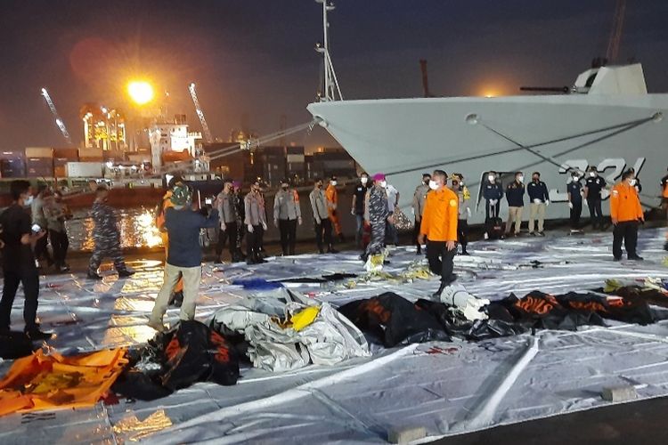 Sudah 141 Kantong Jenazah Korban Sriwijaya Air Dievakuasi