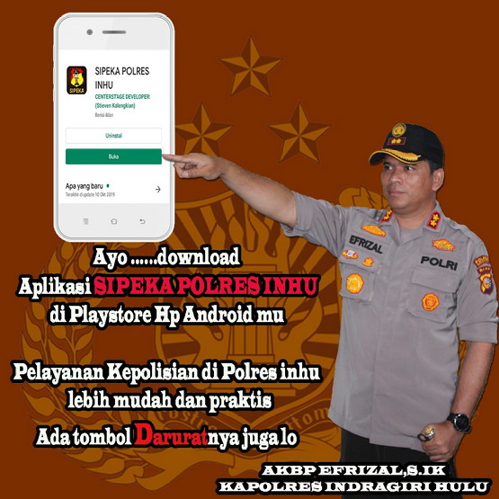 Ada Gangguan Kamtibmas, Tekan Tombol 'Panic', Polres Inhu Segera Bantu, Begini Caranya