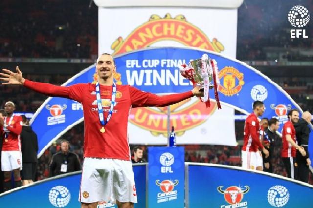 Kepala Ibrahimovic Hadirkan Gelar Piala Liga Inggris untuk Man United
