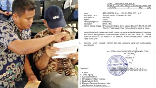 Status Cekal Keluar Negeri Kivlan Zein Telah Dicabut Ditjen Imigrasi