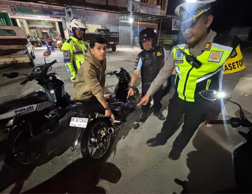 30 Motor Ditindak, Diduga Terlibat Balap Liar dan Knalpot Brong