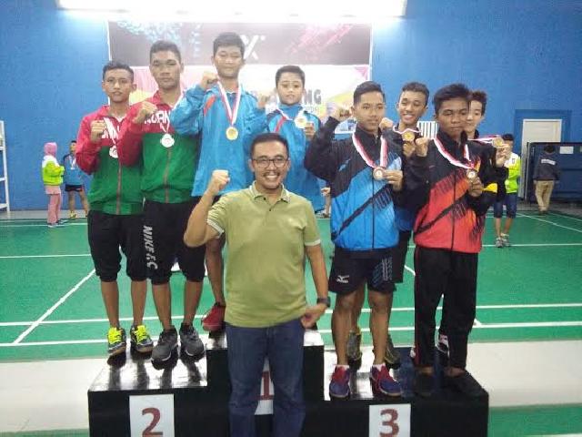 Bengkalis Raih Emas di Cabang Tenis Meja Popda