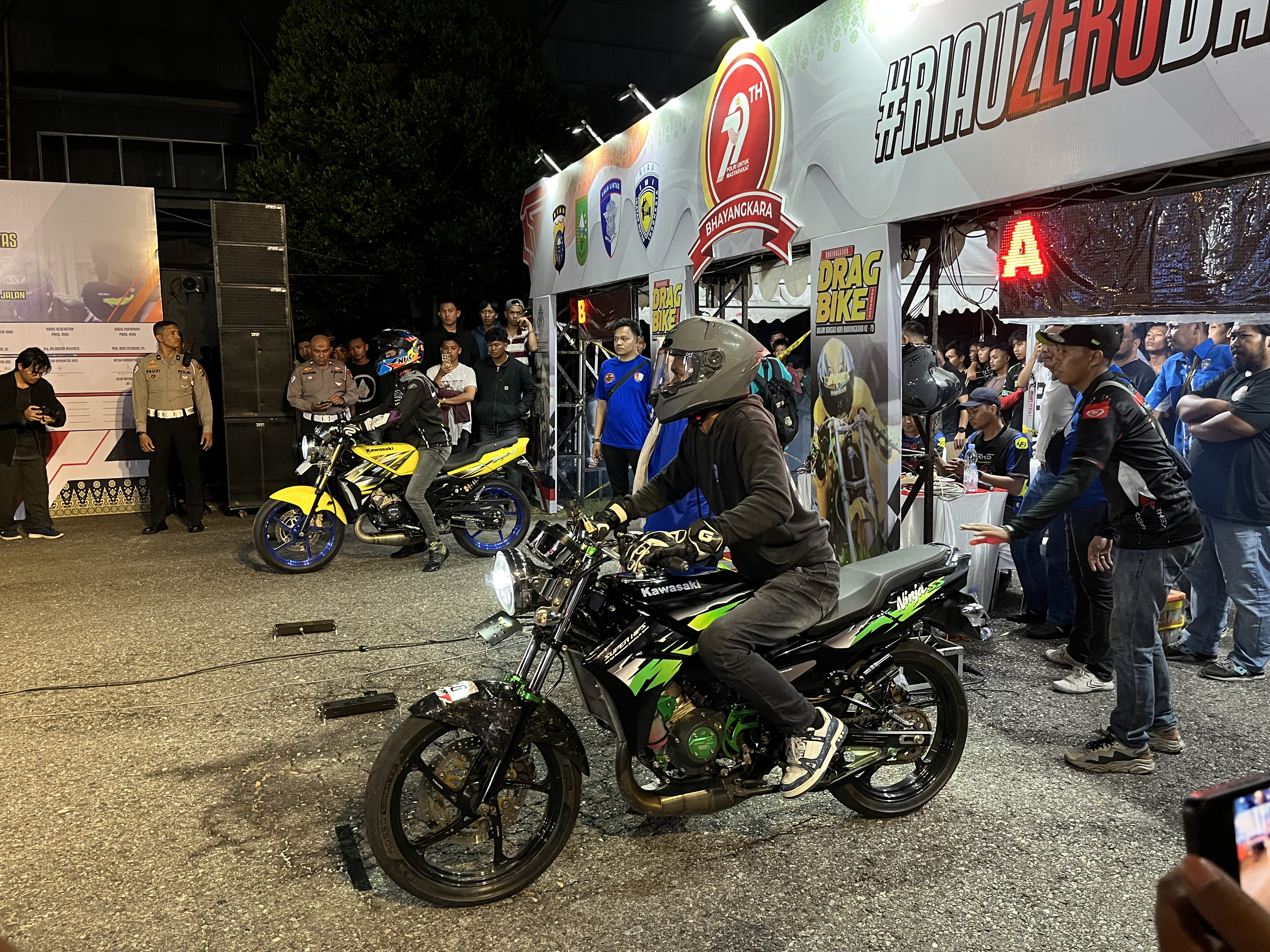 Bhayangkara Race Drag Bike Fasilitasi Hobi Pebalap: Terima Kasih Pak Kapolda Riau