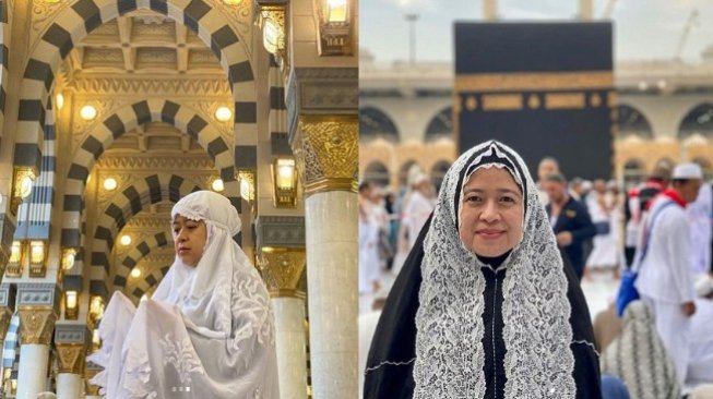 Penampilan Hijab Puan Maharani Saat Umrah Menuai Pujian Warganet