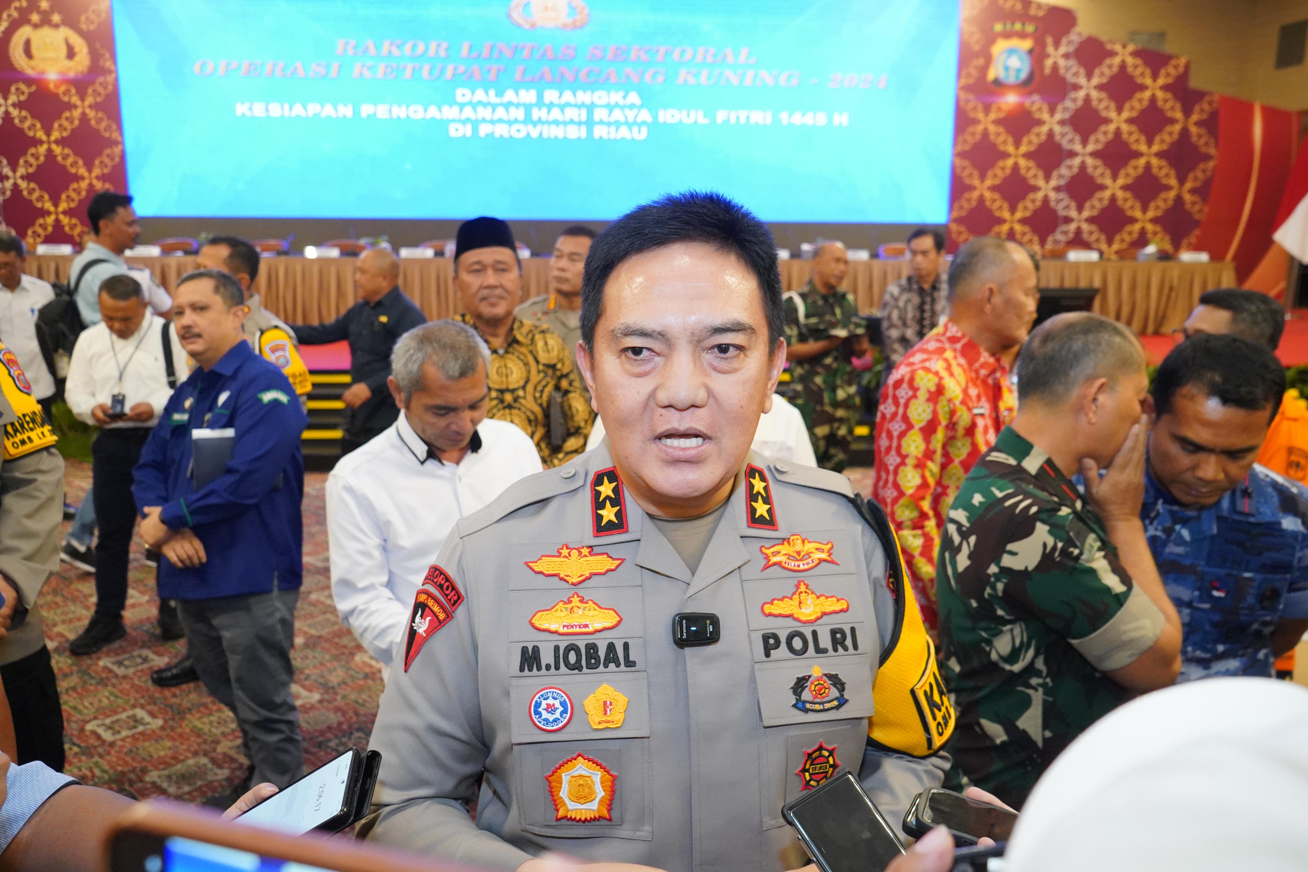 3.508 Personel Siaga Selama Ops Ketupat Lancang Kuning 2024 di Riau