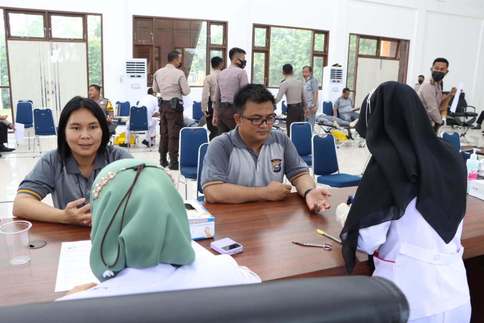 Sambut Hari Bhayangkara ke-76, Polres Siak Gelar Donor Darah