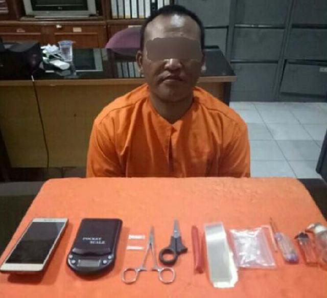 Sering Transaksi Sabu, Pria Ini Akhirnya Diciduk Polres Inhil