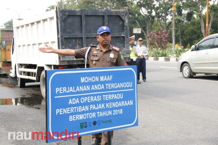 Bappenda Riau Jaring 164 Kendaraan Tak Taat Pajak