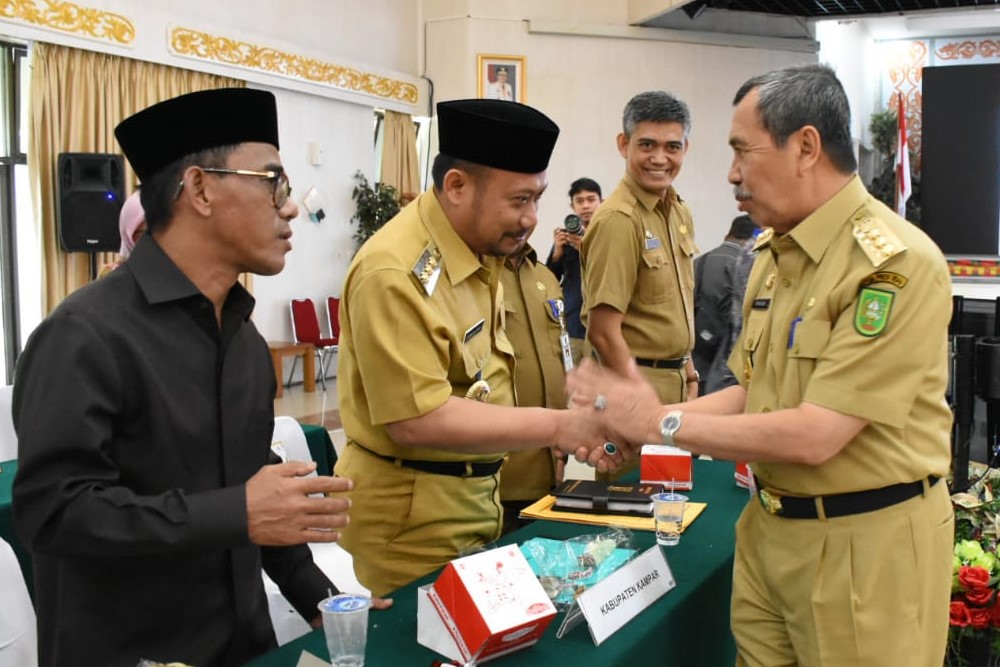 Bupati Kampar Hadiri Rakor Bersama KPK Terkait Pencegahan Korupsi Terintegrasi