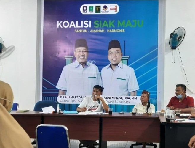 Maju di Pilkada Siak, Pasangan Alfedri-Husni Gelar Deklarasi Besok