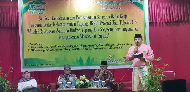 Seminar IKST Riau, Prof Suwardi: Catatan Sejarah Tapung Perlu Dirapikan