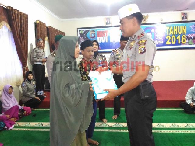 HUT Polantas, Polres Kampar Gelar Syukuran Bersama Anak Panti