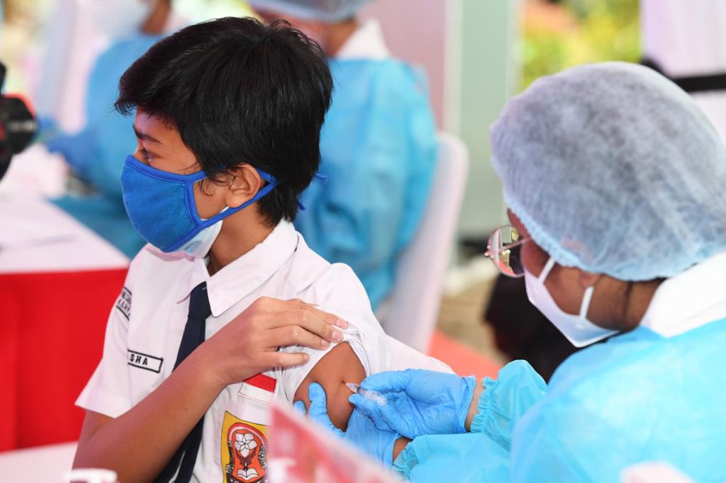 Vaksinasi Pelajar di Pekanbaru Ditargetkan Selesai Desember 2021