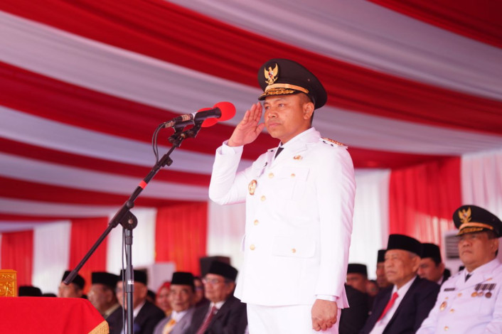 Gubri Wahid Pimpin Upacara HUT ke-80 RI