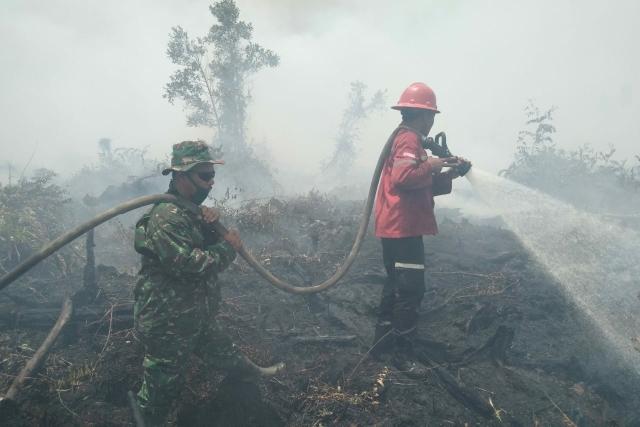 Sudah Hari ke-4 Padamkan Karhutla di Bukit Kerikil