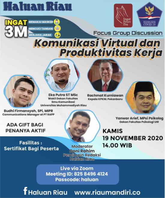 [Talk Live] Haluan Riau - Komunikasi Virtual dan Produktivitas Kerja